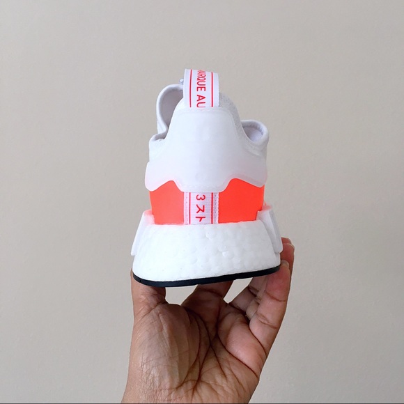 Adidas NMD R1 White Orange - Picture 6 of 8